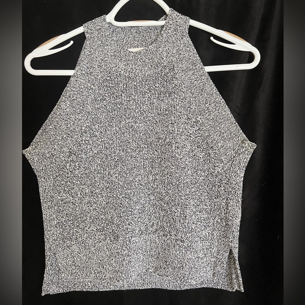 Aritzia Wilfred Salt & Pepper Knit Top Size XXS